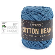 brandyarn Nana Bag Cotton Beam 編織DIY套組 + 設計圖組合, 1套, 7 牛仔藍