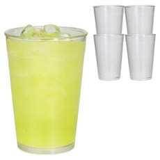 Mirkorea 可重複使用小狗圖案飲料PC杯 450ml, 5個, 半透明