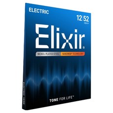 Elixir Nanoweb 重磅電吉他弦 12-52, 1個, 12152, 單一顏色