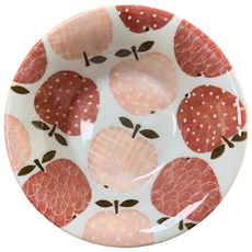 SSQ 新食器 紅蘋果湯盤 日本製, 1個, 紅色