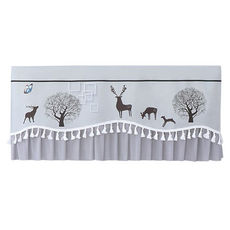 KODACHIEF簡約晶瑩冷氣窗簾 19#蝴蝶鹿灰色-88cm以內, 1個, 單一商品