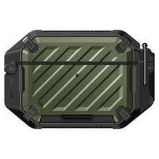SUPCASE 防水硬殼保護殼, 1個, 綠色, Airpods Pro 3(2025)