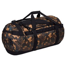 THE NORTH FACE BASE CAMP DUFFEL 可收納抗水 手提側背包/兩用包/登山後背包/戶外行李袋 露營野營登山 NF0A52SBO87, 棕色迷彩