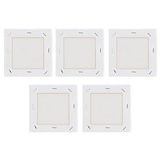 Taminayo 簡約素色棉質畫布 10 x 10 cm, 0號, 5個