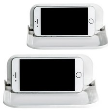 DOSell 免鑽孔折疊迷你置物架, 2個, 白色