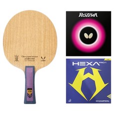 Loxton 3 Pro FL 桌球拍 + Rozena 膠皮 + Hexa Pro 1 膠皮套組, 1套, 單一商品