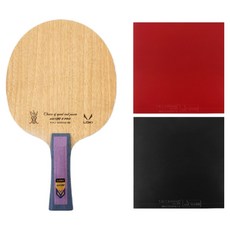 Rockstone 3 Pro FL 桌球拍 + Masterpiece 雙面膠皮套組, 1套, 單一商品