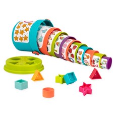 Battat 大口疊疊杯(方盒), 多色, 1個