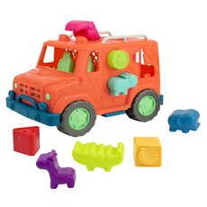 Wonder Wheels 飽胃站生態吉普車-澄橘(盒裝), 多色, 1個