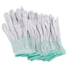 JIAHON 嘉鴻牌 碳纖維手套芯/合手型棉紗加碳纖維絲手套 M, 10套, 灰色