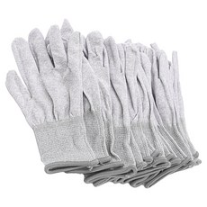 JIAHON 嘉鴻牌 碳纖維手套芯/合手型棉紗加碳纖維絲手套 L, 10套, 灰色