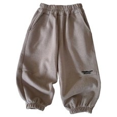 이유몽 아동용 제노딘 트레이닝 조거 밴딩 와이드 롱 팬츠