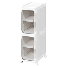 雙層收納櫃 TJ1, 白色