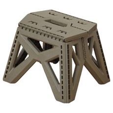 Ourworks 便攜式折疊凳 露營釣魚輔助迷你椅, 卡其色, 1個