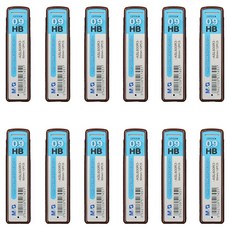 엠앤지 하이 폴리머 샤프심 HB, 12개, 0.9mm