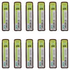 엠앤지 하이 폴리머 샤프심 2H, 12개, 0.5mm