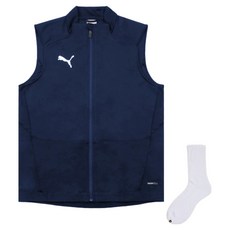 PUMA 男款 Liga 背心 657075-06 + Welldone 襪子套組
