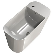 두진 사각 라운드 플랫 반다리 욕실 세면기 L90S 방문설치