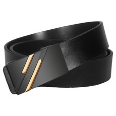 本革職人 真皮男仕極簡薄型金屬霧感免鑽孔伸縮自動扣皮帶 斜紋立體凸面 1個