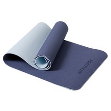 헬스럽 TPE 논슬립 양면 요가매트 6mm, 스카이 네이비, 1개