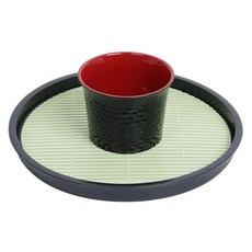 圓形磨麵板+蜂巢磨麵碗組, 1套, 黑色, 黑色+綠色
