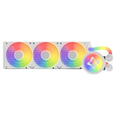 이엠텍 CPU 수냉 쿨러, 화이트, 레드빗 ICEFULL 360 ARGB, 1개