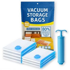 日常Point 節省空間棉被衣物壓縮袋 大型 7入 + 幫浦組合, 1個