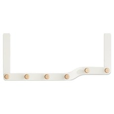 日常亮點 門後掛勾架 6勾, 白色