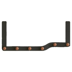 日常亮點 門用6鉤掛架, 黑色