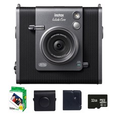 인스탁스 와이드에보 카메라 FI028 + 필름 2p + 케이스 블랙 + 와이드앨범 랜덤발송 + 마이크로 SD카드 32GB 세트, 1세트