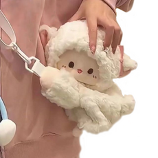 밀알컴퍼니귀여운모찌인형, 22cm, 갸우뚱 양 크로스백 크로스 백, 1개