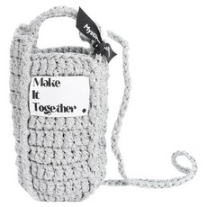 MystiKotita 金屬珍妮包亮光紗 DIY編織材料包, 1套, 銀色