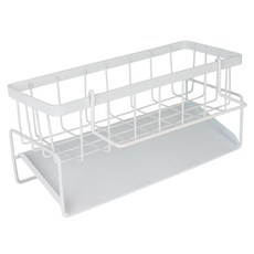 올데이키친 자동 물빠짐 수세미 거치대, 화이트, 1개