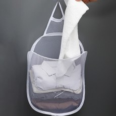 디오셀 걸이형 접이식 빨래 바구니, 화이트