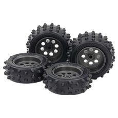 타미야 스파이크 타이어 + 휠 세트 EZ 15547, 1개