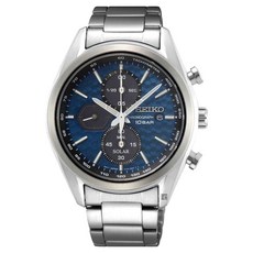 Seiko 精工 CS喬治亞羅設計三眼計時鋼帶錶