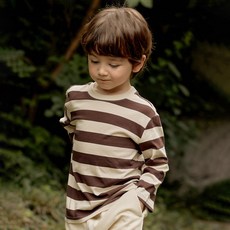 유니프랜드 아동용 스트라이프 20수 순면 긴팔 티셔츠