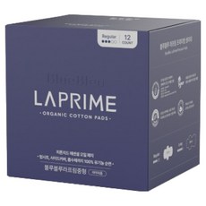 블루블루 프리미엄 생리대 라프림 날개형, 중형, 12개입, 1세트
