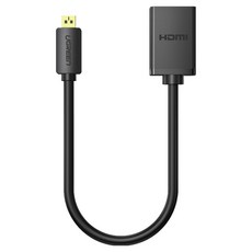 유그린 양방향 Micro HDMI M to HDMI F 변환 젠더 케이블, 1개, 20134 1개, 20134