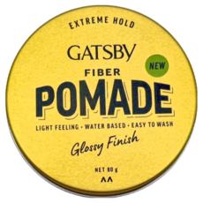 GATSBy 隨意纖維髮油膠, 1個, 80g