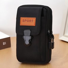 Philwave 帆布登山腰包, 1個, 黑色