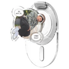 SINJIMORU Halmyeongsu M Tippy Tock 支架 MagSafe 可拆卸透明手機支架, 1個, 很糟