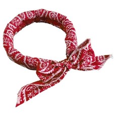 涼感圍巾 頸部降溫冰涼頸圈, 楓葉紅, 1個