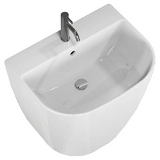 두진 반다리 일체형 욕실 세면기 수전 미포함 L80 방문설치, 혼합색상