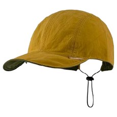 Turia雙面防水登山跑步帽, 黃色 綠色, 1個