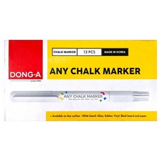 DONG-A Any粉筆馬克筆, 白色, 12個