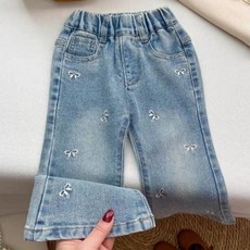 EYOUMONG 兒童 Neori 半靴型水洗丹寧鬆緊長褲