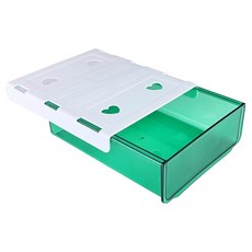 Sollaf 多用途黏貼式滑動桌下隱藏抽屜, 綠色, 1個