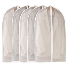Idea Room 冬季大衣西裝拉鍊衣物防塵套, 1個, 5入