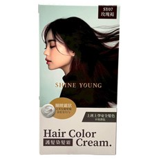 SHINE YOUNG 炫艷 護髮染髮霜 SY07, 1個, 玫瑰褐